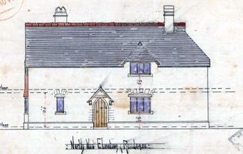 North-west elevation of Heath Schoolhouse 1862